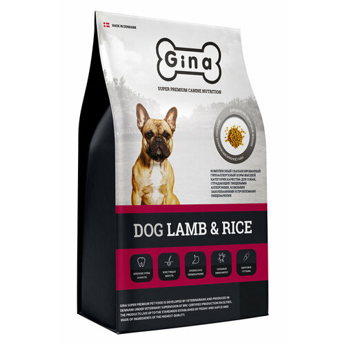 GINA DOG Lamb Rice 18 кг (Сербия), (1 шт)