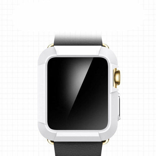 Защитный чехол для Apple Watch 4 (40 мм), Armor Case, белый чехол для часов тонкий кожаный чехол для mi watch lite для часов realme защитный чехол аксессуары