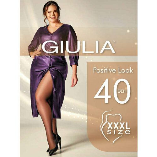 Колготки Giulia Positive Look, 40 den, размер 6, черный колготки fute для девочек классические 60 den размер 132 164 белый