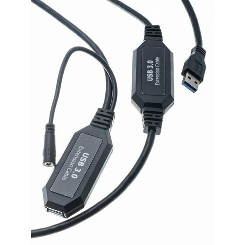 Кабель-адаптер VCOM USB3.0, удлинительный активный (Am-Af) 15м (CU827-15M)