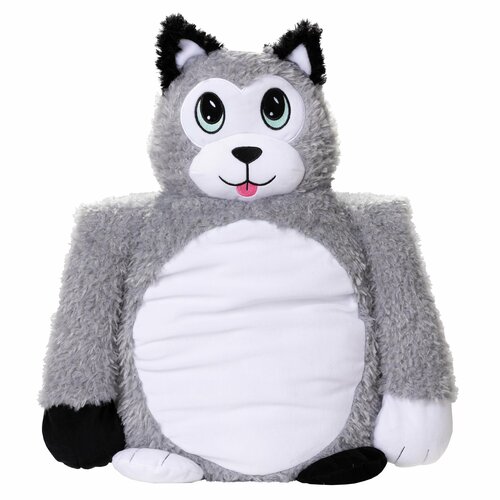 Мягконабивная игрушка-обнимашка антистресс Little Big Hugs Хаски, 35 х 60 см мягкая игрушка little big hugs обнимашка антисресс хаски серый 53 см