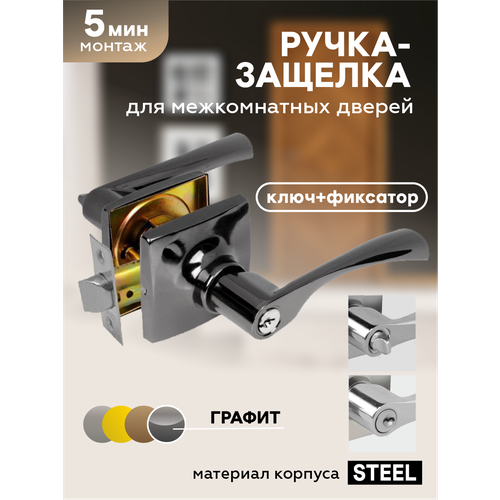 Дверные ручки межкомнатные с защелкой 