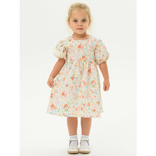 фото Платье мирмишелька, комплект, размер 80/86, бежевый, голубой