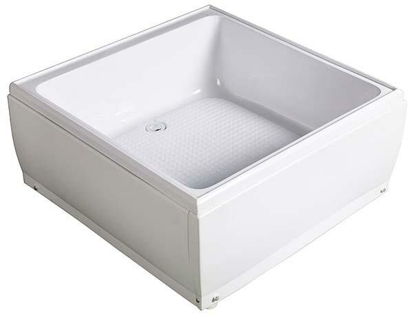 фото Поддон RIVER 90*90*38 квадрат 900*900*380 мм Поддон душевой