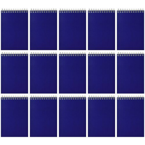 Lite Блокнот темно-синий А6 60 листов клетка 15 штук 921₽