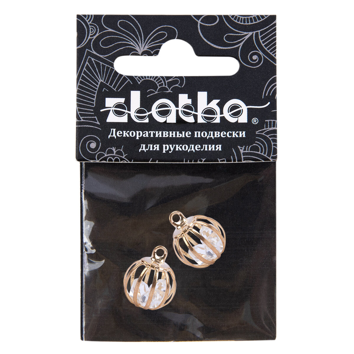 Zlatka Подвеска JCBH-06-HK03 15 мм, 2 шт, №01 под золото стильный элемент для украшений