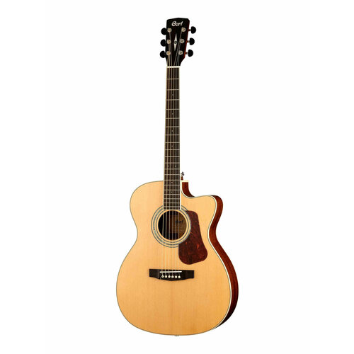 L710F-NS-WBAG Luce Series Электро-акустическая гитара, цвет натуральный, чехол, Cort гитара электро акустическая cort l450cl ns luce series натуральный