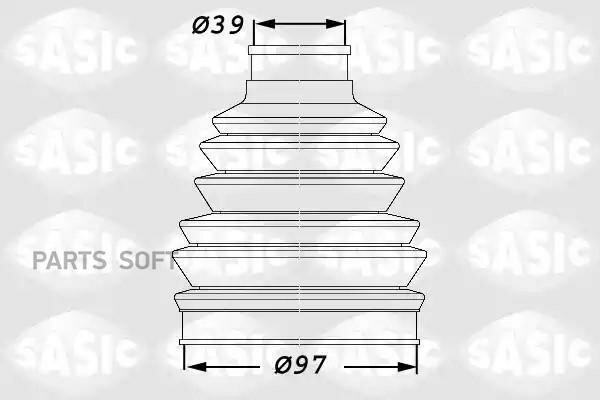 SASIC Пыльник ШРУС комплект