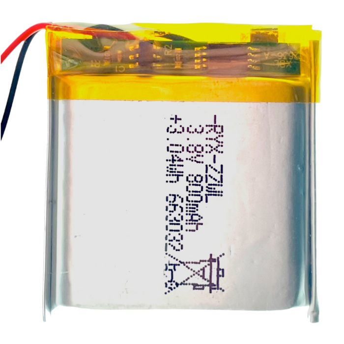 Аккумулятор (батарея) 663032 два провода 800mah 3,7v (32х30х6,6 мм)