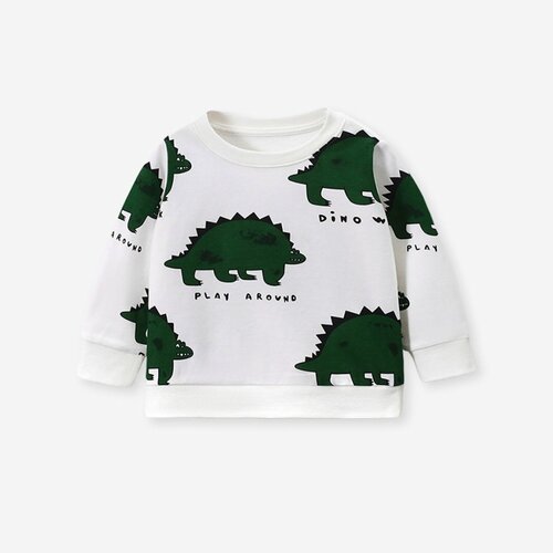 Свитшот Happy leo, размер 130, белый