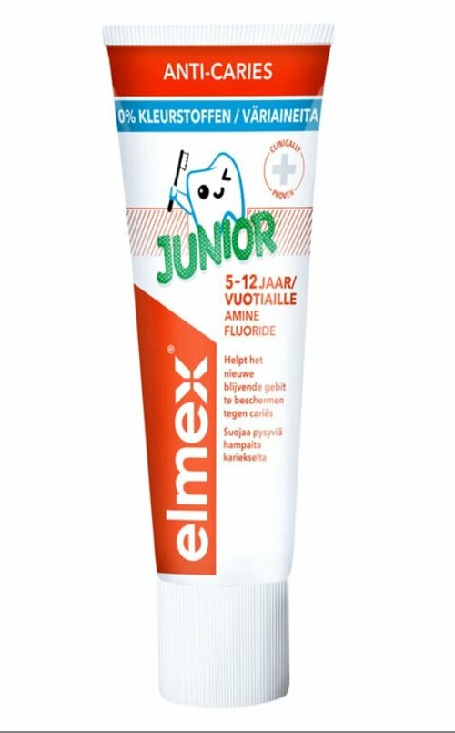 Зубная паста детская Elmex anti-caries junior 5-12 лет (Финляндия)