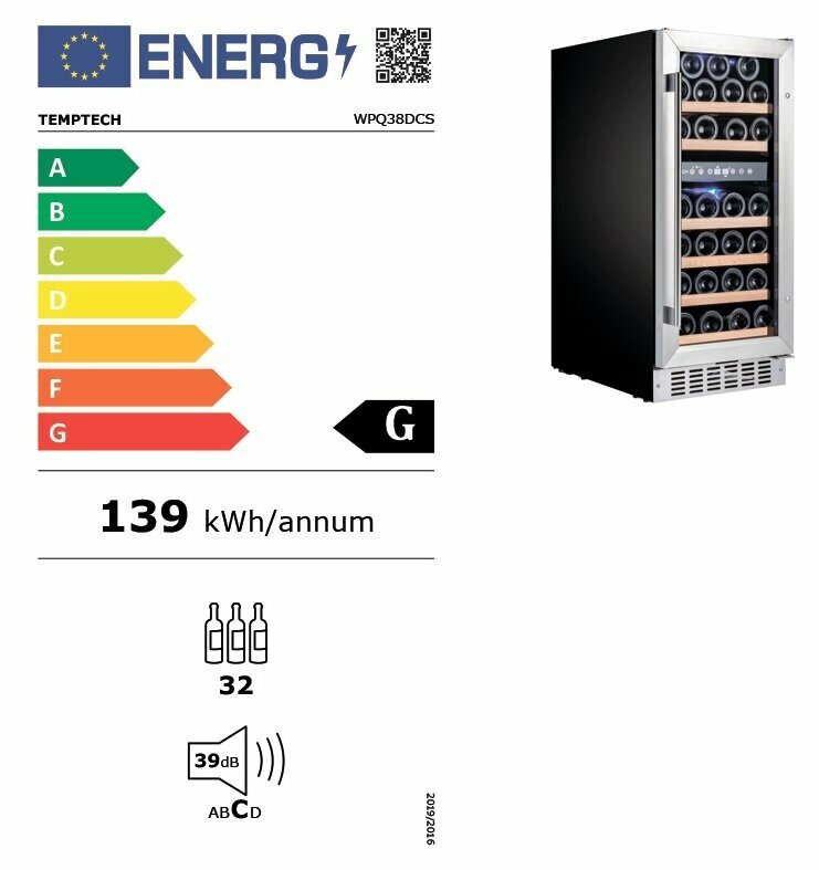 Встраиваемый винный шкаф 22-50 бутылок Temptech - фото №11