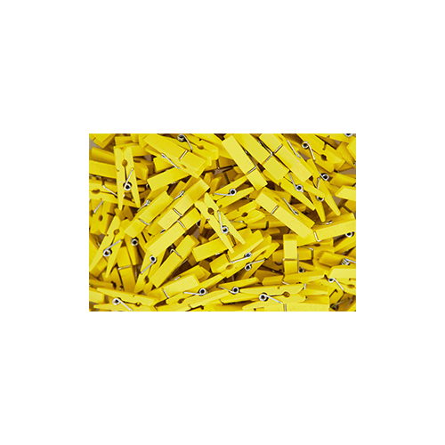 Прищепки-мини дбокала500шт сосна L35 B9мм желт Prohotel QGY - 2676Y 3635₽