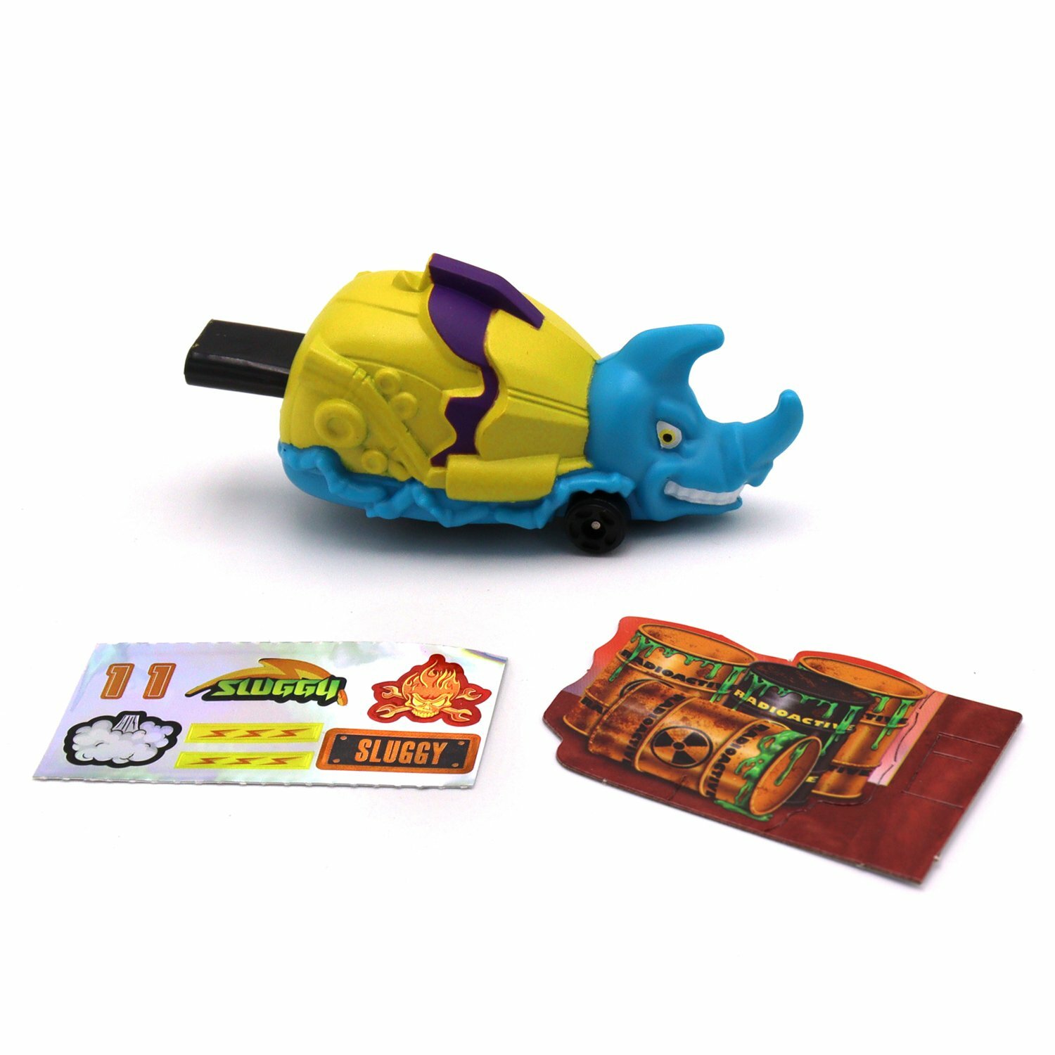 Игровой набор Bugs Racings Koleops Гонка жуков с 1 машинкой Носорог желто синий K02BR002-5