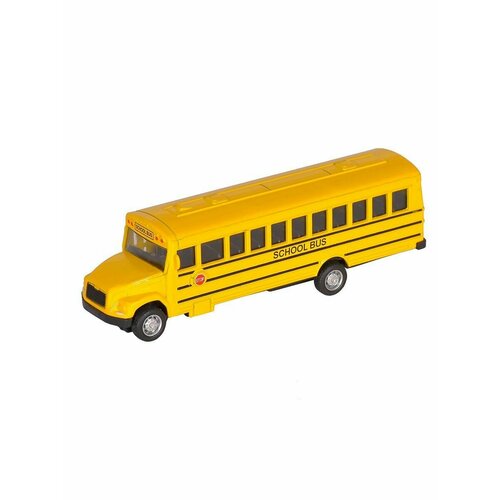 Модель машины Школьный автобус 14см инерция TN-1150, желтый, 1 шт.