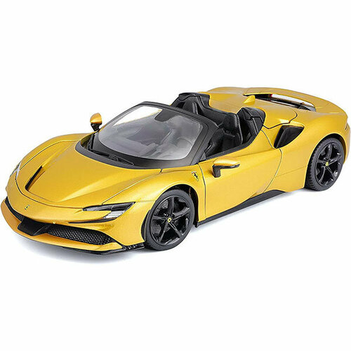 Модель автомобиля Ferrari R & P - SF90 Spider Gold 1:18 Bburago