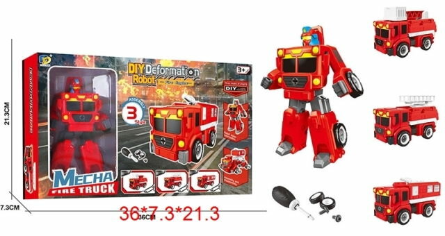 Робот-машина пожарный Fire Engine (42 дет.) в коробке