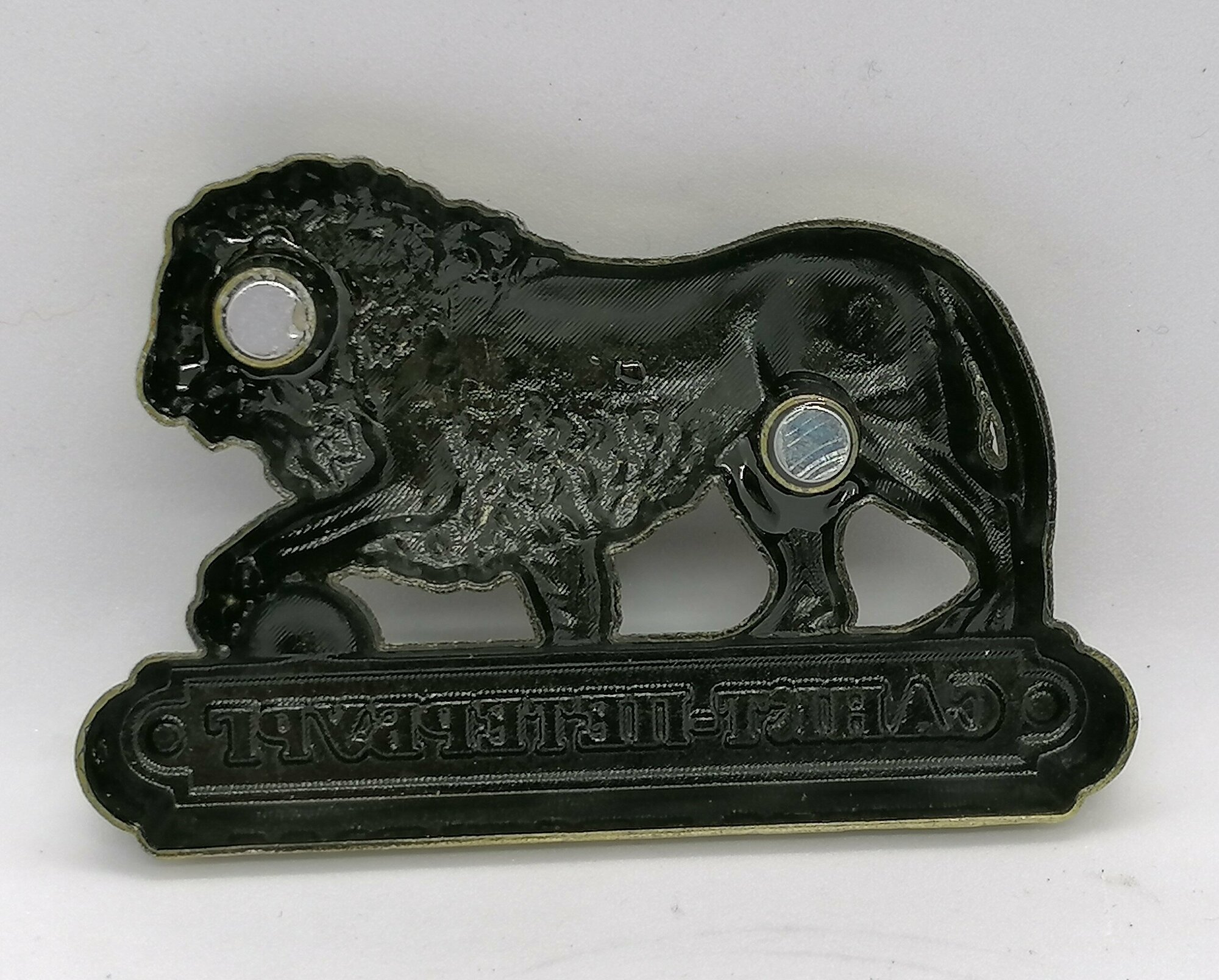 Магнит металл рельефный Спб "Лев" бронзовый — фото 1