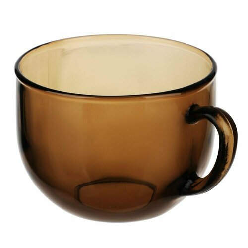 Бульонница с ручкой 670мл дымчатое стекло Gigantesca 62043 389₽