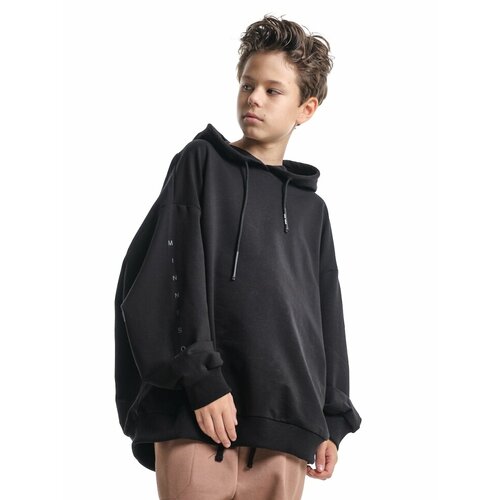 фото Худи mini maxi, размер 134, черный