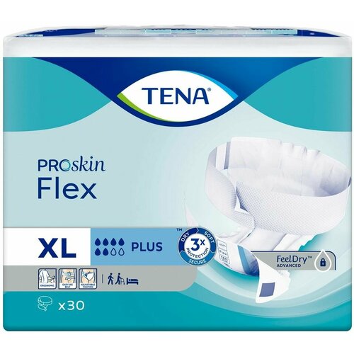 Подгузники для взрослых Tena Flex Plus XL 30шт