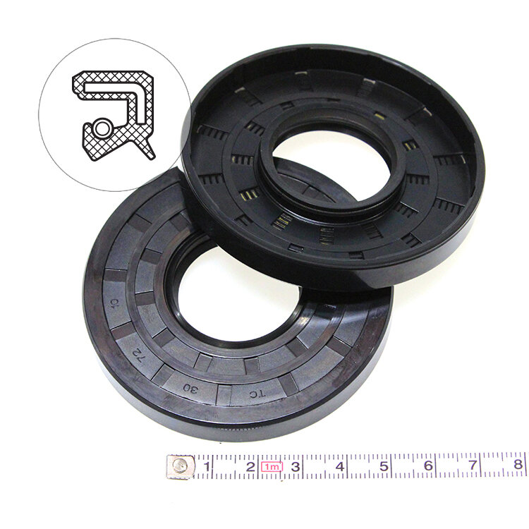 Манжета армированная (Сальник) 30х72х10 (тип 2 / TC) 70NBR