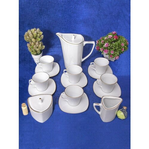 Чайный сервиз фарфор Gold Line 15 пр. на 6 персон