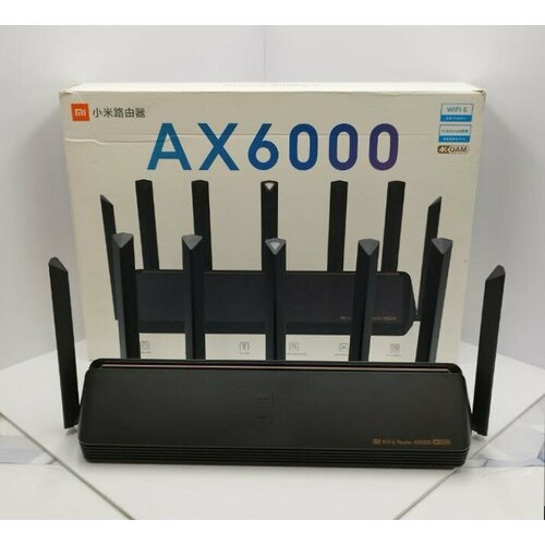 роутер xiaomi mi wi fi router ax6000 cn Wi Fi роутер Xiaomi Mi Router AX6000 Черный