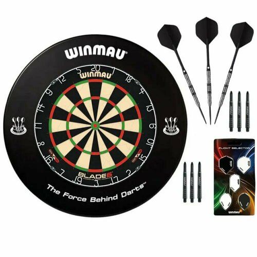 Комплект для игры в Дартс Winmau Champion Plus (профессиональный уровень) набор из 5 ти комплектов оперений для дротиков дартс winmau prism player collection 8140