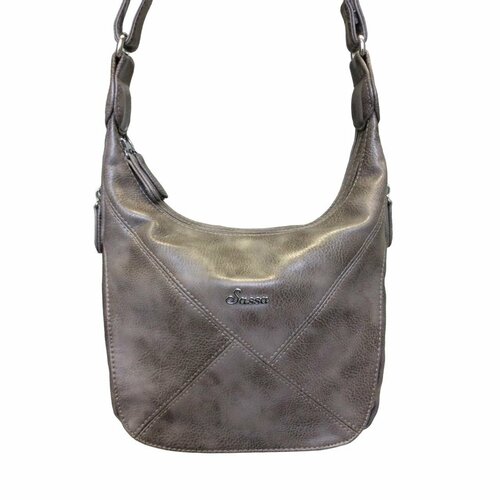 фото Сумка мессенджер sassa, серый