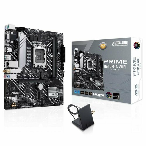 Материнская плата ASUS PRIME H610M-A WIFI LGA1700 H610 Micro ATX 1309500₽