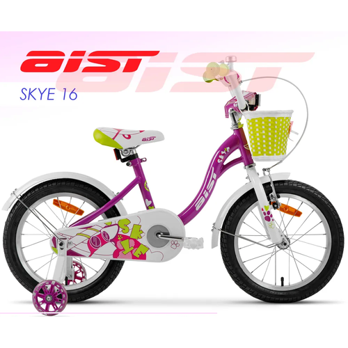 фото Детский велосипед aist skye 16 дюймов, фиолетовый, 2023