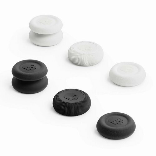 Накладки на стики для геймпадов Sony PlayStation 45 Nintendo Switch Pro комплект из 6 штук цвет Чёрно-белый 78600₽