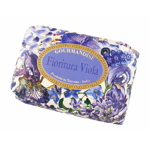 Натуральное мыло с ароматом цветов Gourmandise Savon Parfume Fioritura Viola