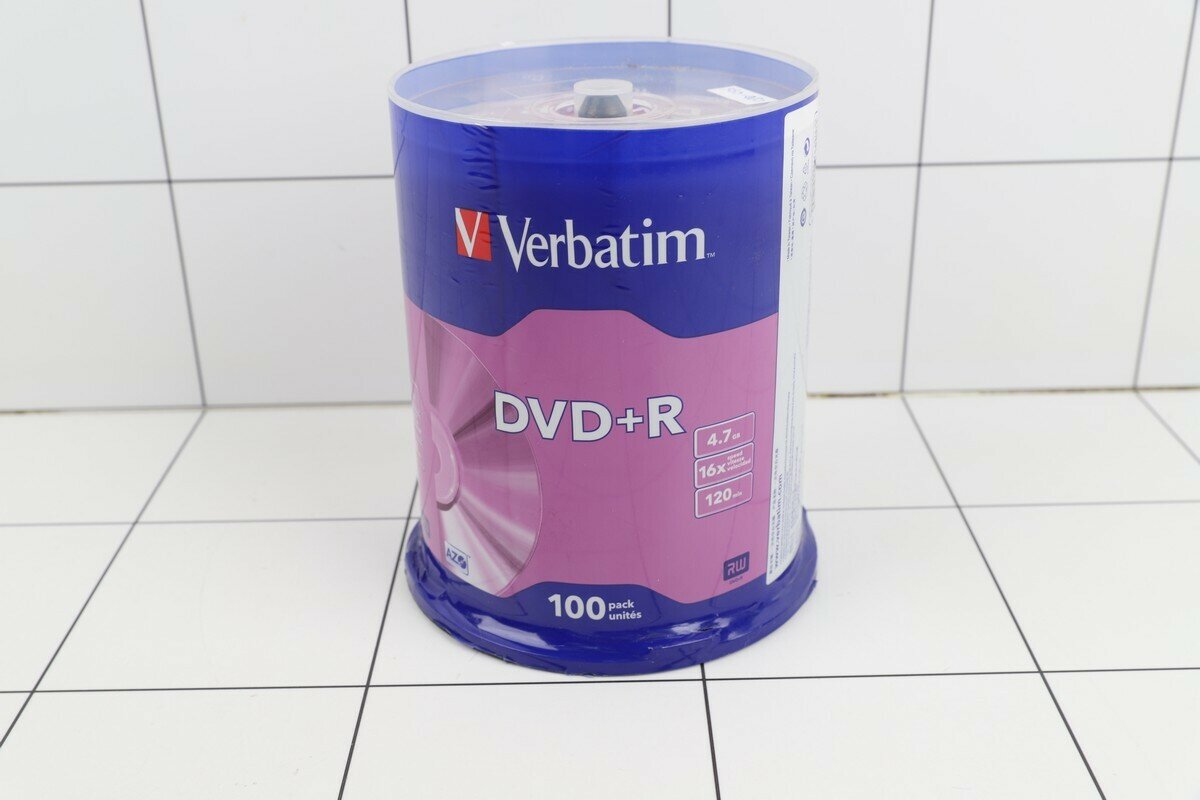 диски dvd+r 4.7Gb 16x Matte Silver Verbatim - фото №8