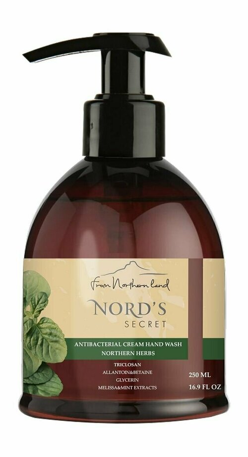 Антибактериальное крем-мыло для рук с ароматом северных трав 250 мл Nord s Secret Antibacterial Cream Hand Wash Northern Herbs