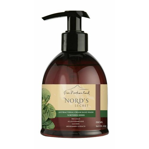 Антибактериальное крем-мыло для рук с ароматом северных трав 250 мл Nord s Secret Antibacterial Cream Hand Wash Northern Herbs 556₽