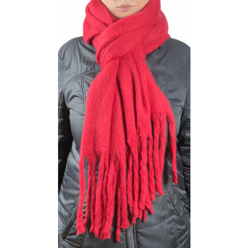 Шарф Cashmere,210х38 см, one size, красный шарф cashmere 255х38 см one size бежевый