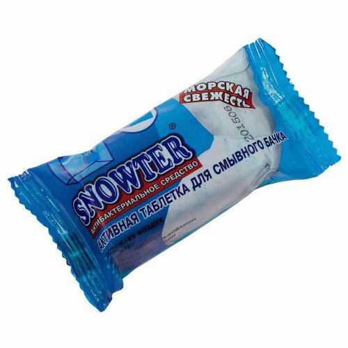Таблетки для бачка унитаза SNOWTER 50гр. Морская свеж (24 шт.)