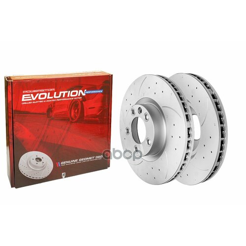 Ebr851_передний Тормозной Диск Evolution С Перфорацией И Насечками, В Покрытии Geomet Powerstop Ebr8 POWER STOP арт. EBR851