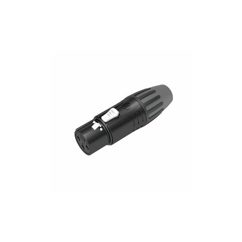 Seetronic SCMF3-BG кабельный разъем XLR 3-контакта (F), чёрный, позолоченные контакты