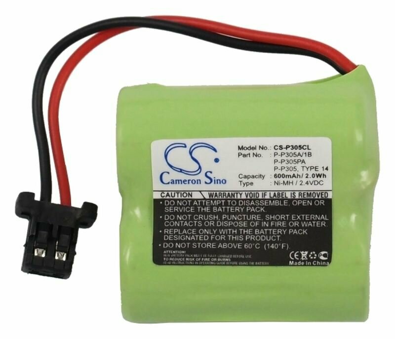 Аккумулятор Cameron Sino для радиотелефона Panasonic KX-TC1205, KX-TC1001, KX-TC1000, KX-TC1045, KX-TC1005, p/n: P-P305, S6052, HHR-P305, 600мАч — фото 3