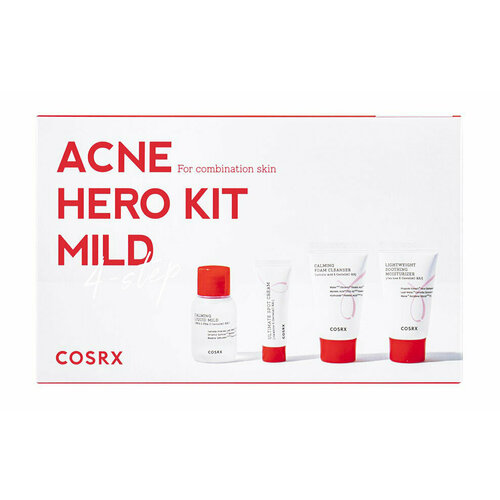 тонер ac collection calming liquid mild Набор миниатюр для комбинированной проблемной кожи лица Cosrx Acne Hero Mild Kit