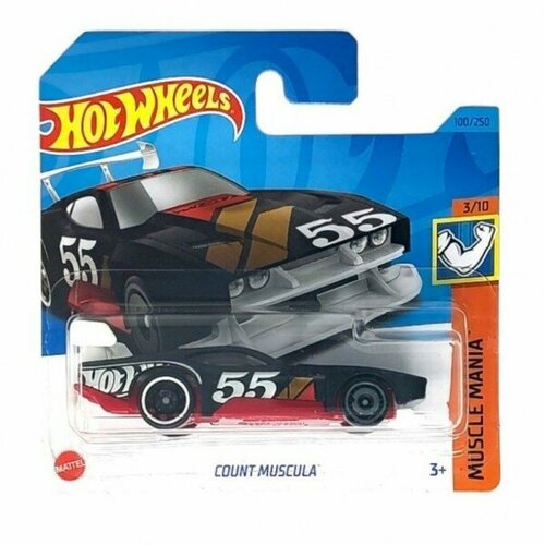 Машинка Mattel Hot Wheels Count Muscula, арт. HKJ51 (5785) (100 из 250) машинка hot wheels 5785 muscle mania count muscula hkk89 n521