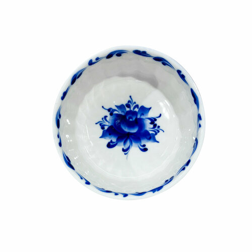 Форма для запекания диаметром 10 см объем 200 мл Гжель ручная роспись 500₽