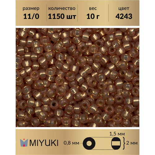 бисер miyuki размер 11 0 цвет duracoat внутреннее серебрение синий 4281 цена указана за 10 грамм Бисер Miyuki, размер 11/0, цвет: Duracoat Полуматовый внутреннее серебрение золотой топаз (4243), 10 грамм