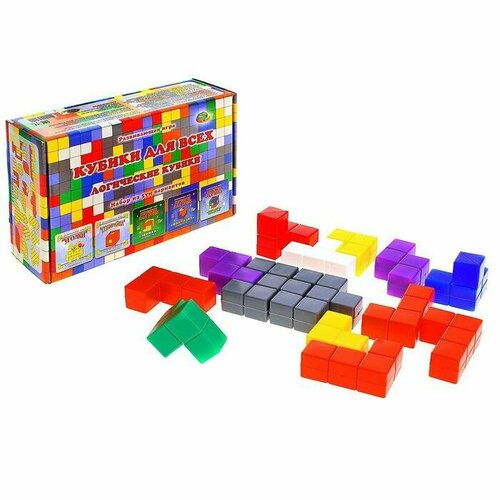 Логические кубики «Кубики для Всех», набор из 5 вариантов набор развивающих игр кубики для всех логические кубики