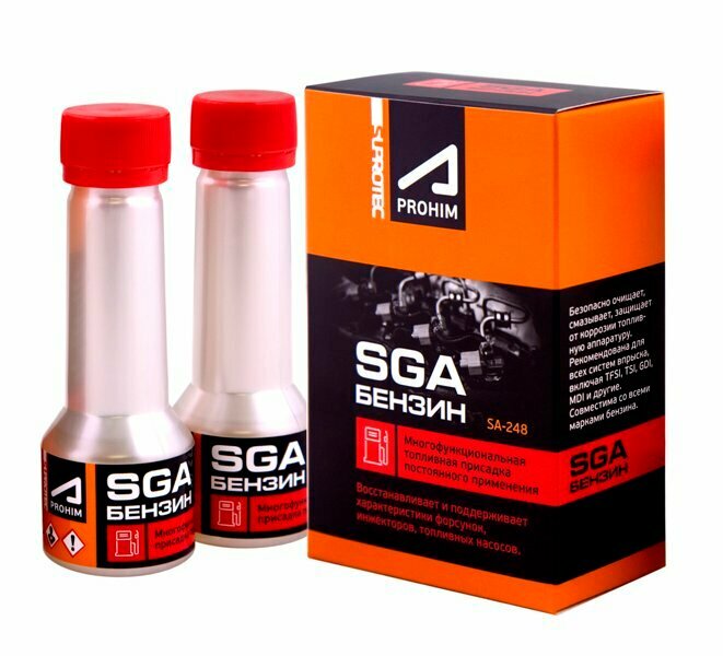 фото Suprotec присадка очищающая в бензин Супротек Апрохим СГА (SGA) для снижения расхода и продления ресурса форсунок 100мл