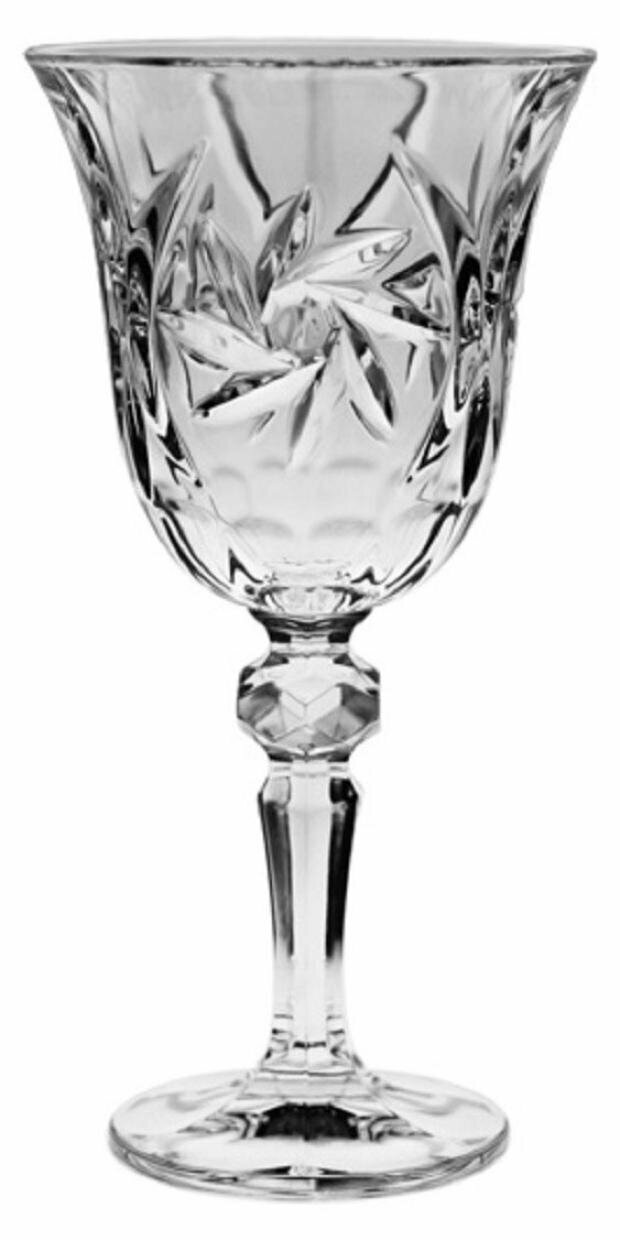 фото Бокалы для белого вина 220 мл 2 шт Crystal Bohemia "Pinwheel" / 292714