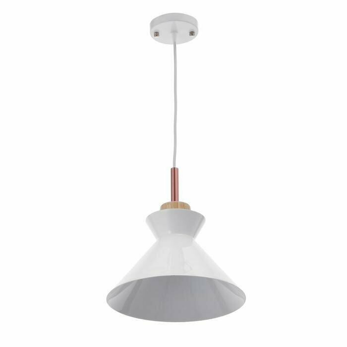 Светильник 'Мирелла' 1х60Вт Е27 белый 27х27х19 см.